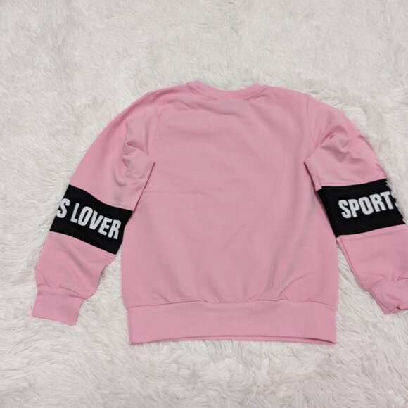 Kappa Girls Pink Crew Neck Pullover Loopknit Long Sleeve Sweatshirt NWOT - Picture 6 of 10
